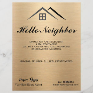 Luxe metallic goud flyer