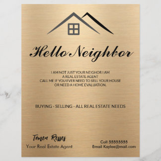 Luxe metallic goud flyer