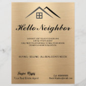 Luxe metallic goud flyer (Voorkant)