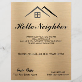 Luxe metallic goud flyer