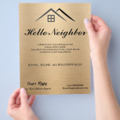 Luxe metallic goud flyer (Hand)