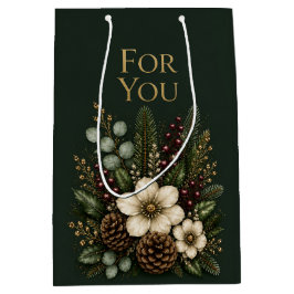 Luxe Middernacht Groen Voor Jou Botanisch Medium Cadeauzakje