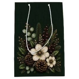 Luxe Midnight Evergreen Botanisch Medium Cadeauzakje