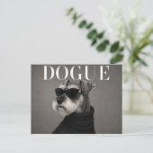 Luxe Miniatuur Schnauzer Briefkaart (Staand voorkant)