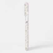 Luxe Minimaal Botanisch Patroon iPhone Hoesje (Linkerkant)