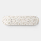 Luxe Minimaal Botanisch Patroon Persoonlijk Skateboard (Horizontaal)