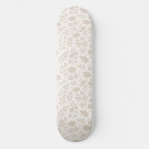 Luxe Minimaal Botanisch Patroon Persoonlijk Skateboard