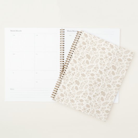 Luxe Minimaal Botanisch Patroon Planner (Display)