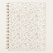 Luxe Minimaal Botanisch Patroon Planner (Voorkant)