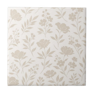 Luxe Minimaal Botanisch Patroon Tegeltje
