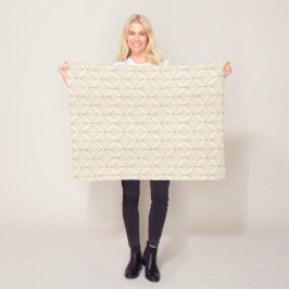 Luxe Minimaal Geometrisch Naadloos Patroon Fleece Deken