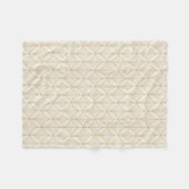 Luxe Minimaal Geometrisch Naadloos Patroon Fleece Deken (Voorkant (Horizontaal))