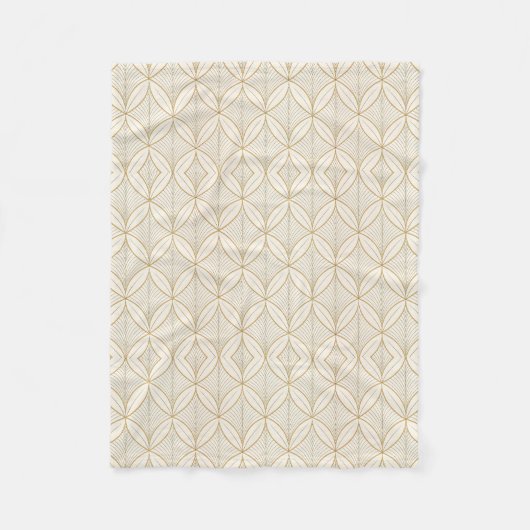 Luxe Minimaal Geometrisch Naadloos Patroon Fleece Deken (Voorkant)