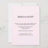 Luxe Minimaal Plat Save The Date Kaart (Achterkant)