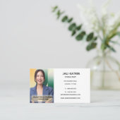 Luxe minimale moderne professionele foto visitekaartje (Staand voorkant)