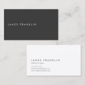 LUXE MINIMALISME met OFFSET TYPE Visitekaartje (Voorkant / Achterkant)