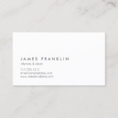 LUXE MINIMALISME met OFFSET TYPE Visitekaartje (Achterkant)