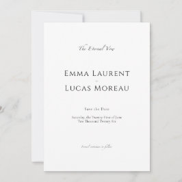 Luxe Minimalist |  Elegante Redactioneel Save The Date