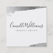 LUXE MINIMALIST glam lux faux vergulde zilveren bo Vierkante Visitekaartje (Voorkant)