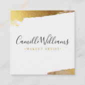 LUXE MINIMALISTISCH glam lux faux vergulde gouden  Vierkante Visitekaartje (Voorkant)