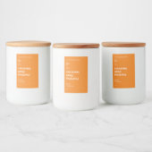 Luxe minimalistisch sap smoothie flessen label voedselcontainer etiket (Flessen)