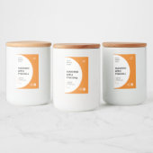 Luxe minimalistisch sap smoothie flessen label voedselcontainer etiket (Flessen)