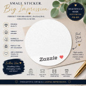 Luxe Minimalistisch Stippenpatroon Cadeau Sticker