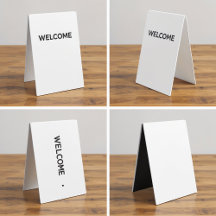 Luxe Minimalistisch Tafel Tent Sign Display