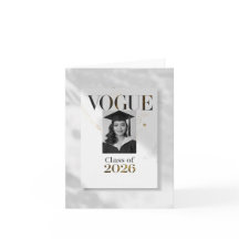 Luxe minimalistische afstudeeraankondigingen & uit