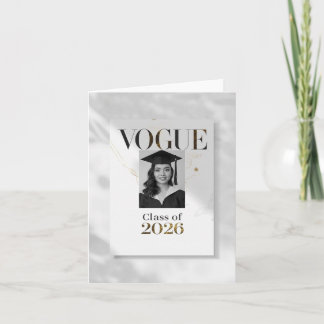 Luxe minimalistische afstudeeraankondigingen & uit aankondiging
