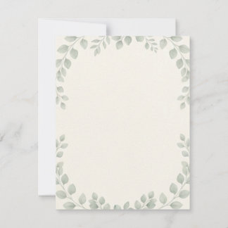 Luxe Minimalistische Botanische Eucalyptus Trouw U