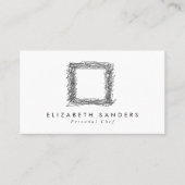 Luxe minimalistische Boutique Social Media QR CODE Visitekaartje (Voorkant)