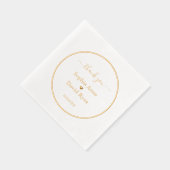 Luxe minimalistische bruiloft Folie gestempeld ser Folie Servetten (Rechts)