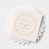 Luxe minimalistische bruiloft Folie gestempeld ser Servetten (Insitu (Gestapeld))