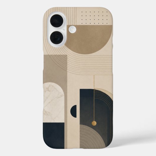 Luxe Minimalistische Geometrische Abstracte Design Case-Mate iPhone Case (Achterkant)