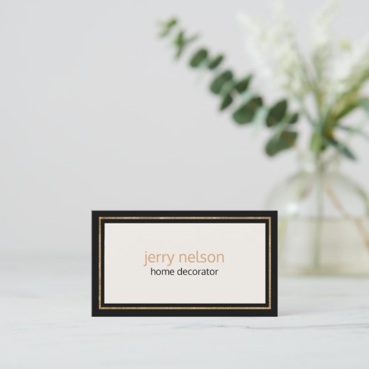 Luxe minimalistische hedendaagse visitekaartje (Staand voorkant)