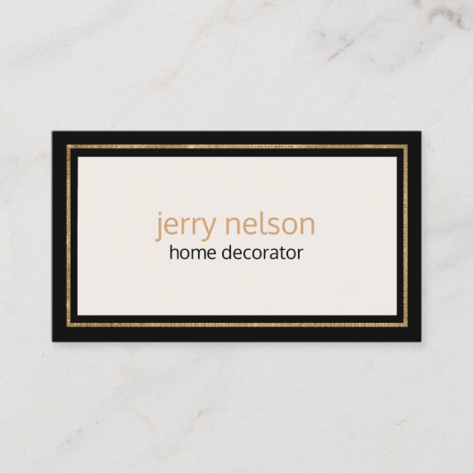 Luxe minimalistische hedendaagse visitekaartje (Voorkant)