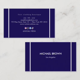 Luxe Minimalistische Ivoren Boutique Zakelijke Kaa Visitekaartje