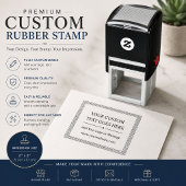Luxe minimalistische lijn kunst rubberen stempel