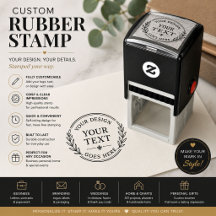 Luxe minimalistische lijn kunst rubberen stempel