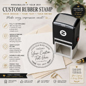 Luxe minimalistische lijn kunst rubberen stempel