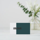 Luxe minimalistische, moderne professionele standa visitekaartje (Staand voorkant)