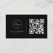 Luxe minimalistische QR-code Professional Visitekaartje (Voorkant)