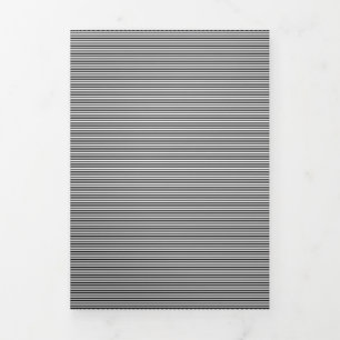 Luxe minimalistische streep kerstkaart drieluik wenskaart