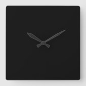 Luxe Minimalistische Terug naar School Vierkante Klok (Voorkant)
