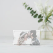 Luxe minimalistische Visitekaartje voor fotografie (Staand voorkant)