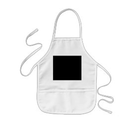 Luxe Minimalistische Zwarte Kerstcollectie Kinder Schort