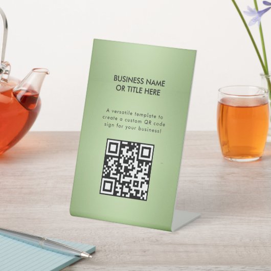 Luxe Mint Groene Schoonheidssalon Signage Reclamebord Met Voetstuk (Insitu)