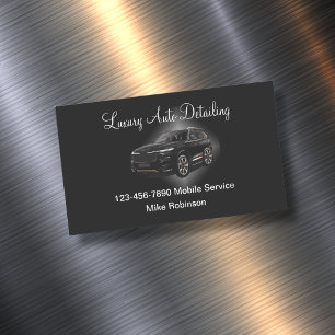Luxe mobiele detailing zakmagneet visitekaartje magnetisch visitekaartje