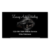 Luxe Mobile Detailing Visitekaartje Magnet Magnetisch Visitekaartje (Voorkant)